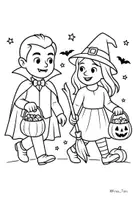 Vista previa - Manualidades / Dibujos para colorear - 10 Dibujos para colorear de Halloween - página 2