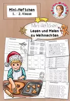 Vorschau - Arbeitsblätter - Weihnachten: Mini-Heft Lesen & Malen – Leseförderung, Satzverständnis & Kreatives Arbeiten (1. Klasse) - Deckblatt