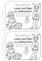 Vorschau - Arbeitsblätter - Weihnachten: Mini-Heft Lesen & Malen – Leseförderung, Satzverständnis & Kreatives Arbeiten (1. Klasse) - Seite 3