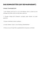 Vorschau - Arbeitsblätter - Kurzgeschichte "Das Schmuckstück" (Maupassant) - Aufgaben mit Lösungen - Seite 2