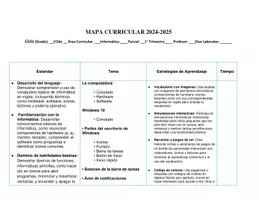 Vista previa - Unidades / Secuencias / Situaciones de Aprendizaje - Tecnología Segundo Grado Mapa Curricular Anual Editable - página 1