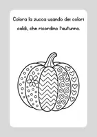 anteprima - Materiale per pittura e bricolage - Zucche artistiche da colorare - Arte d'autunno - Pagina 1