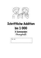 Vorschau - Arbeitsblätter - Schriftliche Addition bis 1000 mit 3 Summanden - Seite 1
