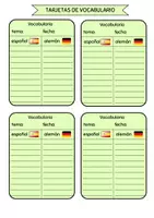 Vorschau - Merkblätter - Método - tarjetas de vocabulario - Seite 2
