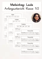 Vorschau - Arbeitsblätter - Hefteinträge "Laute" (Anfangsunterricht Klasse 1/2) - Deckblatt