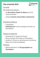 Vorschau - Arbeitsblätter - Nomenklatur von Alkanen – Schritt für Schritt erklärt - Seite 1