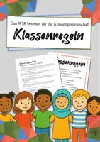 Vorschau - Anderer Materialtyp - Klassenregeln: Das WIR betonen - Deckblatt