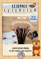 Vorschau - Anderer Materialtyp - Lesepass Leseotter inkl. Cliparts Otter - Deckblatt
