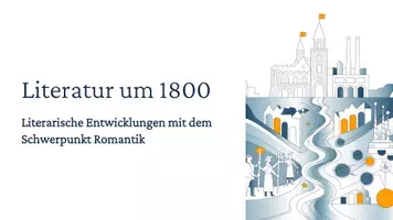 Vorschau - Präsentationen/Tafelbilder - Präsentation - Literatur um 1800 mit historischen Hintergründen, Autoren & Motiven - Fokus Romantik - Seite 1