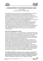 Vorschau - Arbeitsblätter - Das Vorlesetheater - mehr Abwechslung beim Lesen - Seite 1