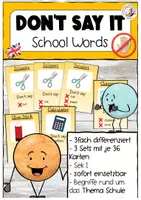 Vorschau - Spiele - Don't Say It School Words Englisch Sek I - Deckblatt