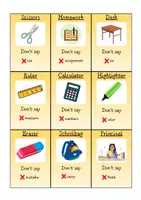 Vorschau - Spiele - Don't Say It School Words Englisch Sek I - Seite 2