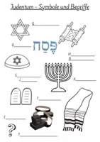 Vorschau - Arbeitsblätter - RELI 5 Judentum Check - Symbole und Begriffe - Deckblatt