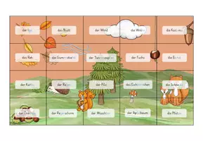 Vorschau - Arbeitsblätter - Lesen Herbst Puzzle - Seite 3
