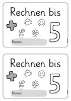 Vorschau - Arbeitsblätter - Miniheft, ZR 5, Plusaufgaben, Mathe, 1 Klasse - Seite 2