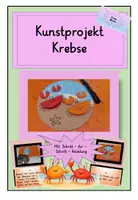Vorschau - Mal- und Bastelvorlagen - Zeichnen Projekt Krebse, Unterwasserwelt - Deckblatt