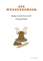 Vorschau - selbst erstellte Cliparts/Grafiken - Materialpaket Phasenbilder töpfern mit Ton Wulsttechnik/ Daumendrucktechnik - Deckblatt