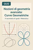 anteprima - Quiz - Nozioni di geometria avanzata: Curve Geometriche - Pagina di copertina