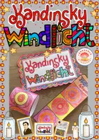 Vorschau - Mal- und Bastelvorlagen - Windlicht nach Wassily Kandinsky im Herbst - Deckblatt