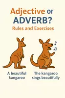 Vorschau - Arbeitsblätter - Adjective or Adverb? Rules and Exercises - Deckblatt