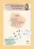 Vorschau - Fördermaterial/Inklusion - Eule- und Vogel-Wortschatzkarten - Deckblatt