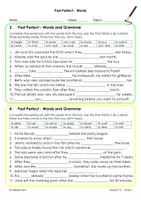Vorschau - Arbeitsblätter - Past Perfect Grammatiktest - Words and Grammar - Seite 2