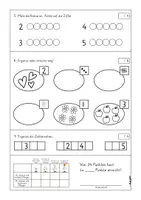 Vorschau - Klassenarbeiten - Lernzielkontrolle, Mengenverständnis, ZR 5, Mathe, 1 Klasse - Seite 3