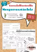 Vorschau - Klassenarbeiten - Lernzielkontrolle, Mengenverständnis, ZR 5, Mathe, 1 Klasse - Deckblatt