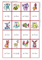 Vorschau - Spiele - Wortschatzaufbau (DaZ) – Tiere – Bildpaare - Seite 1