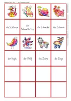 Vorschau - Spiele - Wortschatzaufbau (DaZ) – Tiere – Bildpaare - Seite 3