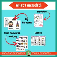 Vista previa - Hojas de trabajo - Halloween pack | vocabulary, worksheet and game | ESL activities - página 2