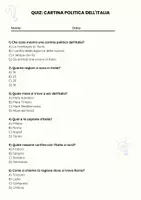 anteprima - Quiz - Cartina politica dell´Italia - Pagina 1