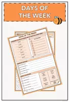 Vorschau - Arbeitsblätter - Days of the Week - Deckblatt