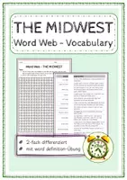 Vorschau - Arbeitsblätter - Word Web - THE MIDWEST (2-fach differenziert) - Deckblatt