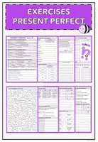 Vorschau - Arbeitsblätter - Present Perfect Excersises - Deckblatt
