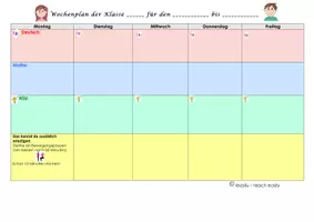 Vorschau - Stundenentwürfe - Wochenplanvorlagen für Kinder, Eltern und Lehrer (auch während der Corona-Pandemie) - Seite 2