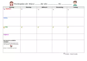 Vorschau - Stundenentwürfe - Wochenplanvorlagen für Kinder, Eltern und Lehrer (auch während der Corona-Pandemie) - Seite 3