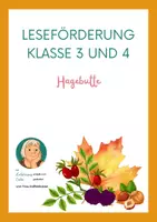Vorschau - Arbeitsblätter - Leseförderung: Die Hagebutte- differenziert - Deckblatt