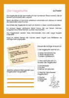 Vorschau - Arbeitsblätter - Leseförderung: Die Hagebutte- differenziert - Seite 3