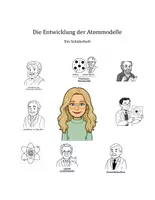 Vorschau - Aufgabenkarten - Die Entwicklung der Atommodelle - Arbeitsheft mit Texten und Auftrag zur Plakaterstellung mit Kriterienbogen - Seite 1