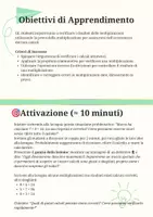 anteprima - Piani di lezione - Piano di Lezione: Verifica della Moltiplicazione - Pagina 1
