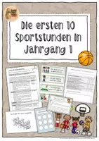 Vorschau - Stundenentwürfe - Die ersten 10 Sportstunden in Jahrgang 1 - Deckblatt