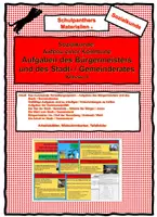 Vorschau - Arbeitsblätter - Aufgaben des Bürgermeisters und des Gemeinderates - Kommunalverwaltung - Deckblatt