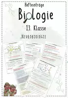 Vorschau - Präsentationen/Tafelbilder - Neurobiologie | Biologie 13 | Hefteinträge - Deckblatt