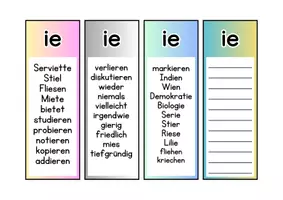 Vorschau - Fördermaterial/Inklusion - Wörter mit ie - Rechtschreibfall - Wortkarten & Bildkarten - Seite 2
