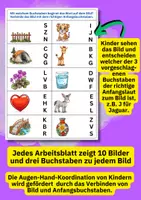 Vorschau - Arbeitsblätter - Arbeitsblätter ABC Vorschule – Alphabet lernen mit Bildern, 10 Seiten PDF & JPG, sofortiger Download - Seite 3