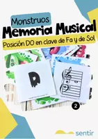 Vista previa - Juegos / Gamificación - Juego de Memoria Musical – Posición de C en ambas Claves - Portada
