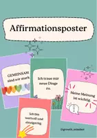 Vorschau - Poster - Affirmationsposter für deinen Klassenraum! - Deckblatt