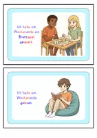 Vorschau - Fördermaterial/Inklusion - 28 Erzählkarten Wochenende – Erzählen - Sprachanlässe - Seite 2