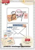 Vorschau - Arbeitsblätter - Freebie WIR SCHREIBEN EINEN BRIE - Deckblatt